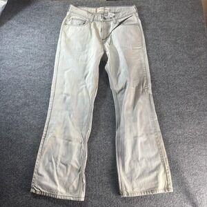 Levis 567 Low Loose Boot Jeans Mens 32x30 Gray Light Wash Bootcut Denim Relaxed
